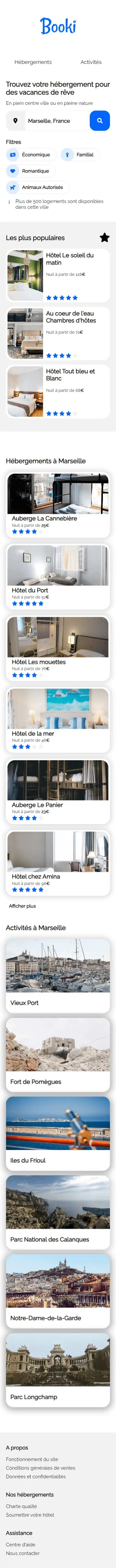 Screenshoot number 1 of Booki - First project for OpenClassrooms