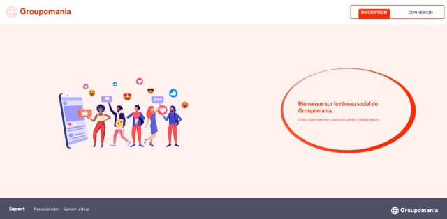 Screenshoot number 1 of Groupomania - Sixth project for OpenClassrooms