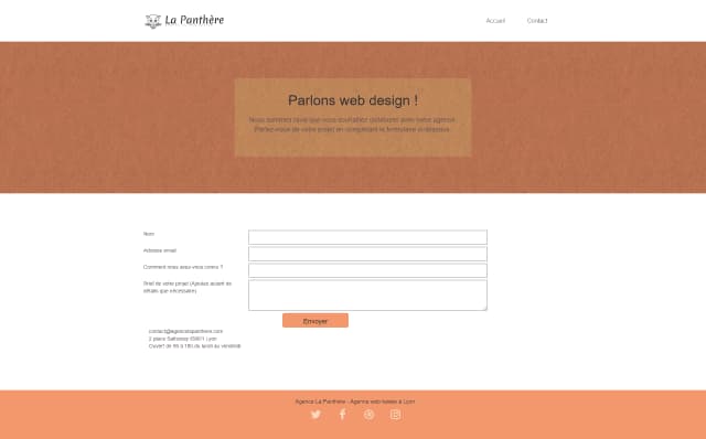 Screenshoot number 3 of LaPanthere - Third project for OpenClassrooms