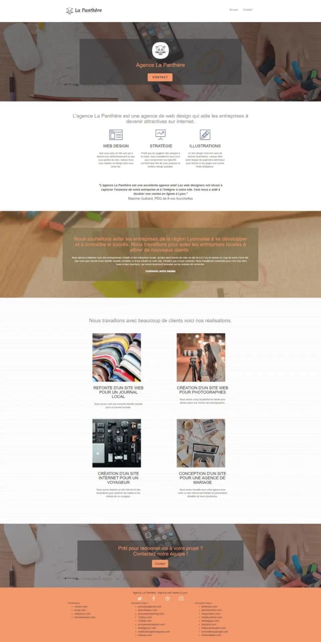 Screenshoot number 2 of LaPanthere - Third project for OpenClassrooms
