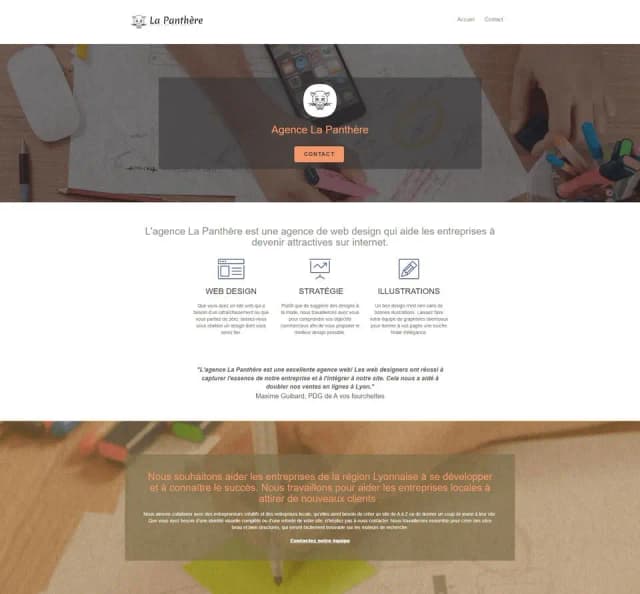 Illustration du projet: LaPanthere - Third project for OpenClassrooms