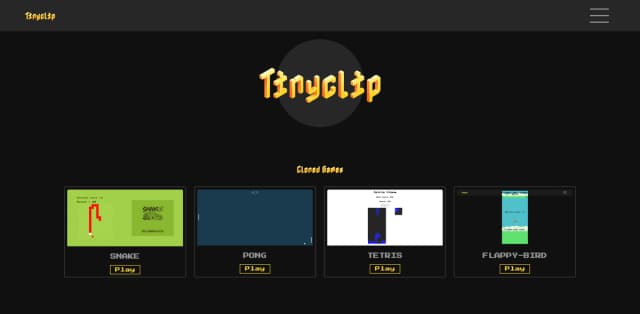 Screenshoot number 0 of Tinyclip - Third project on my own (the second is the portfolio)